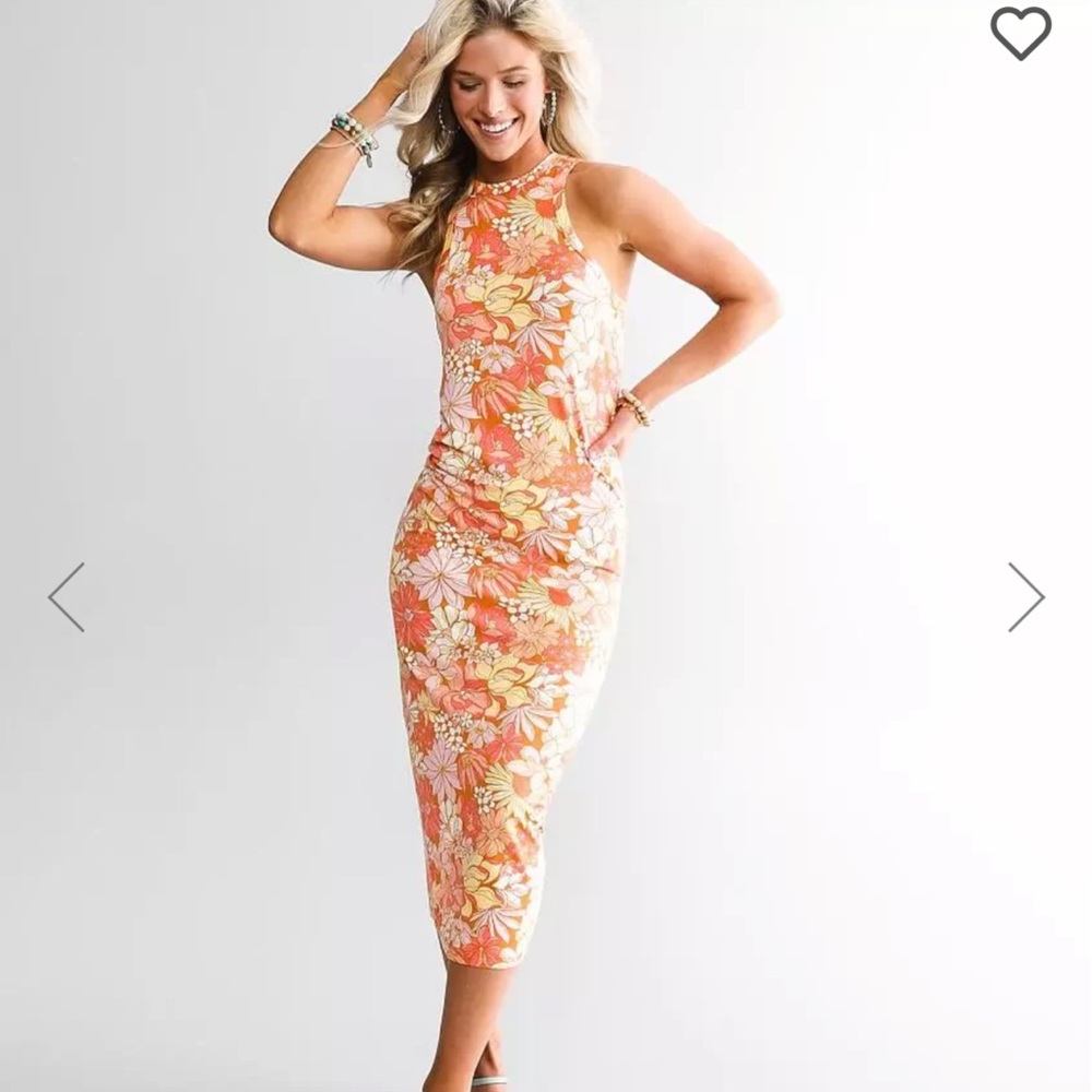 Floral bodycon dress